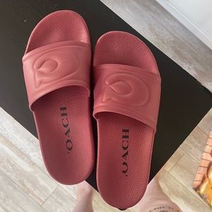 Pink Coach Slides